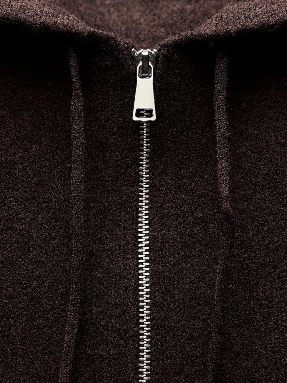 Zara Women's Knit Hooded Sweatshirt